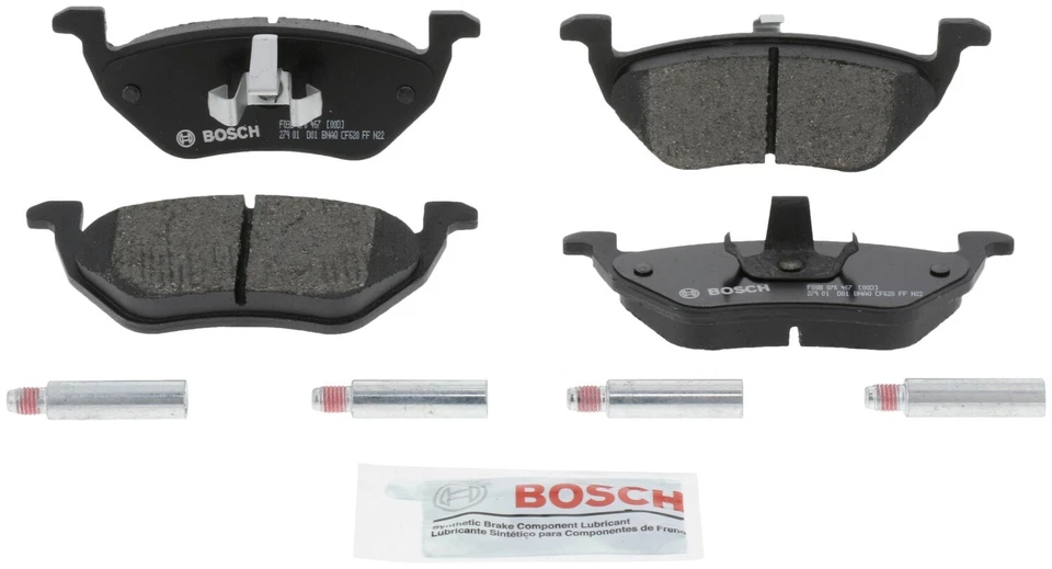 Pastilhas de freio traseiras de cerâmica Bosch QuietCast para 2005-2009 Mercury Mariner - Imagem 2 de 4