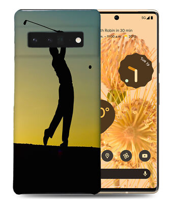 CASE COVER FOR GOOGLE PIXEL|GOLF GOLFER SWINGING SILHOUETTE