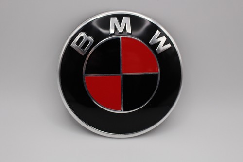 Black and Red Emblem Overlay Stickers For BMW  F30 F32 F10 F11 F12 F13 F01 - Picture 3 of 5