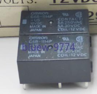 10 Pezzi Rel&egrave; Omron G6B-1114P-US 12VDC 4 Pin - Originali Nuovi