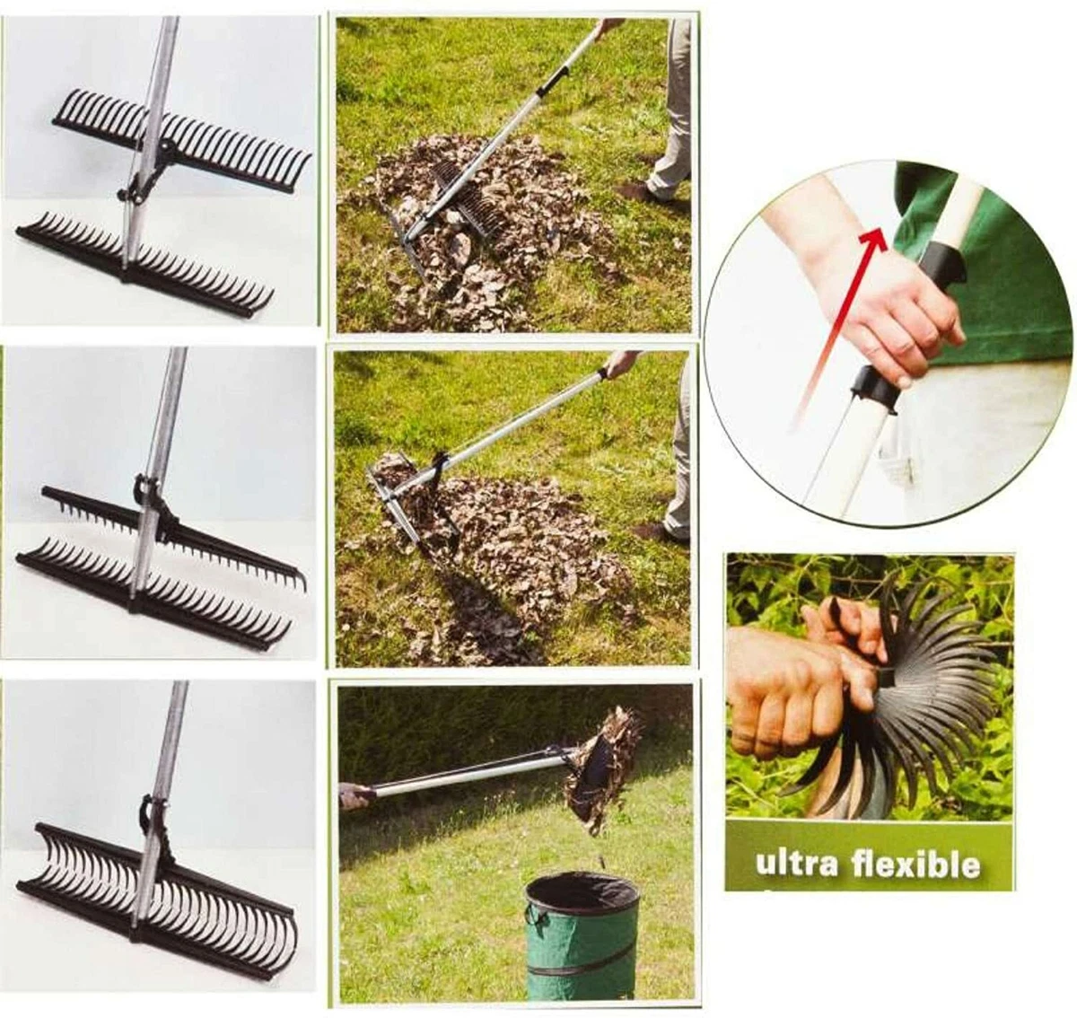 Draper Heritage Rastrello Da Giardino In Acciaio Inox Con Manico In Frassino 99015 Marrone