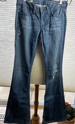 Jean Femme WILLIAM RAST BELLE - Taille 26 - Dark Wash Flare Avec Poche Rabat - Neuf Sans étiquette