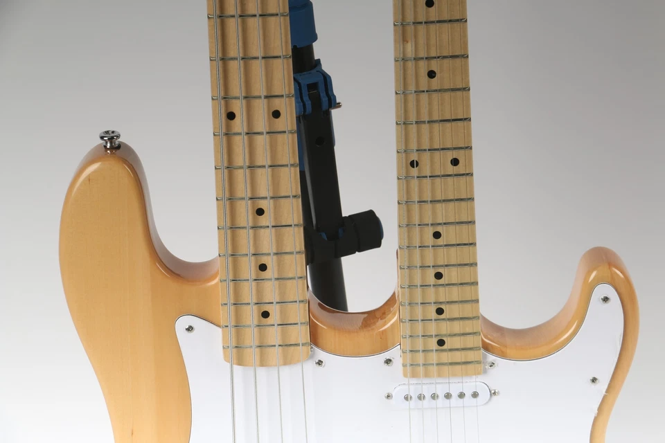 Guitarra Eléctrica Doble Cuello ST Nature Body 4+6 Cuerdas Golpeador Blanco Foto 3 de 4