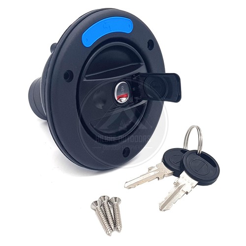CARAVAN MOTORHOME HORSEBOX BLACK LOCKABLE FIAMMA WATER FILLER CAP 94715-005 - Picture 3 of 3