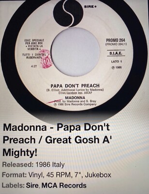 Madonna papa don t preach promo ￼