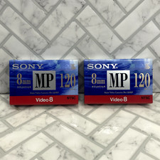 Sony 2 Pack 8mm Video Cassette Tape P6-120MPL 120 Minutes Factory Sealed FS