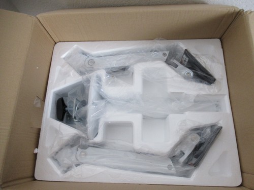 Ergotron 45-492-216 LX White Stacking Dual Monitor Adjustable Arm 13" Pole - 第 3/8 張圖片