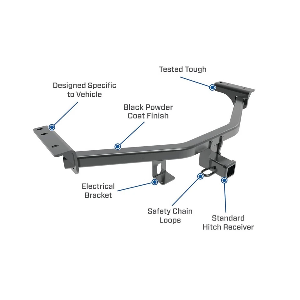 Draw-Tite 75280 Class 3 Trailer Hitch, 2 Inch Square Receiver, Black Foto 3 de 4