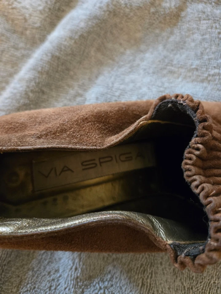 Via Spiga zapatos de gamuza marrón talla 8,5 Foto 3 de 4