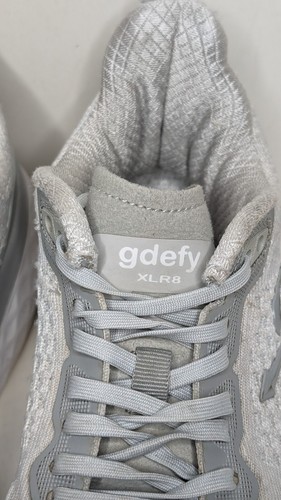 STAINED Gravity Defyer Womens XLR8 Running Shoe White Gray Size 6.5 Verso Cloud - Picture 5 of 13