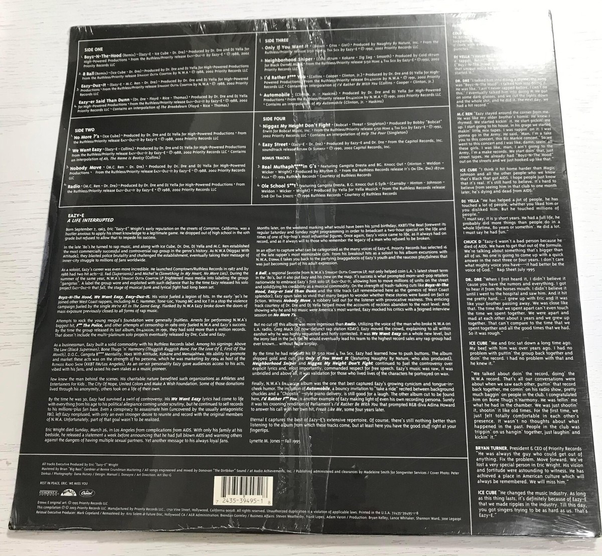 ☆UKオリジナル盤☆Eazy-E / Ｅternal E / LP Eazy-E - Eternal E: Best Of[Explicit] - Amazon.com Music