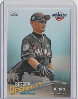 2018 Topps Opening Day Before Ichiro Miami Marlins #BOD-I