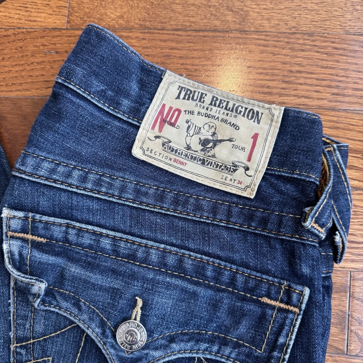 True Religion Jeans Men's 30 Straight Straight Denim World