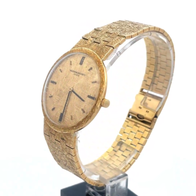 Vacheron Constantin Men's Gold Watch 18k Yellow Case & Band Manual