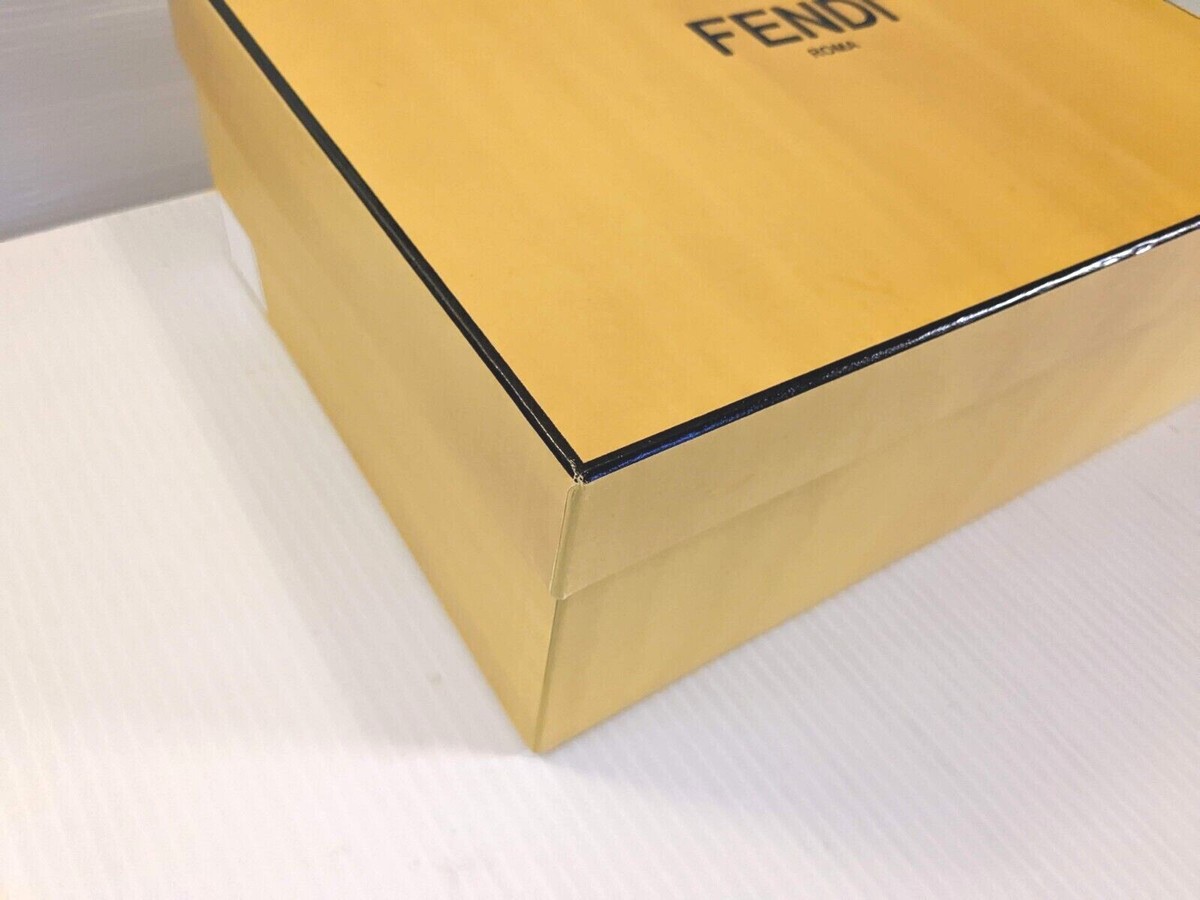 Authentic Fendi Roma Yellow Gift Box - multiple sizes available | eBay
