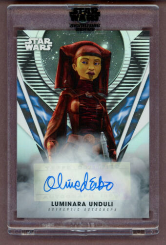 2023 Topps Star Wars Signature Series Olivia d'Abo as Luminara Unduli - Picture 1 of 2