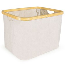 osoltus Faltbox Wäschebox Wäschekorb Nelson Bambus beige 40cm