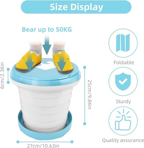 Portable Potty Seat Kids Folding Training Toilet Chair Travel Potty - Toddler UK - 第 2/6 張圖片