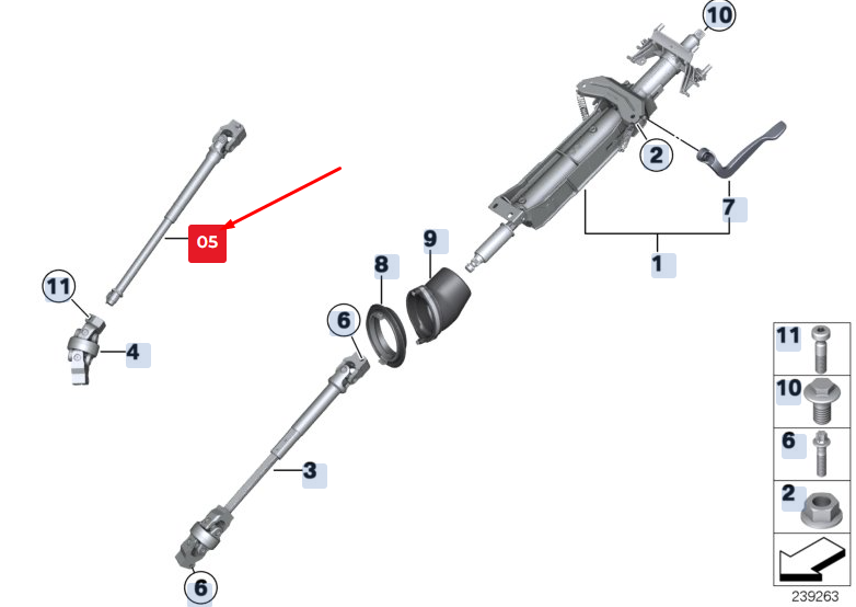 BMW X3 F25 Steering Spindle 32306793352 6793352 NEW GENUINE | eBay