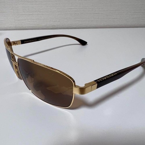 Maybach THE DIPLOMAT II The Creator Brown/Gold Sunglasses Men's Metal Used - Picture 5 of 10