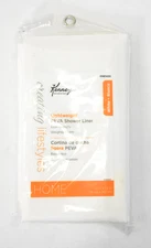 Kenney Lightweight PEVA Shower Liner Eco Friendly 70" x 72" White KN61430