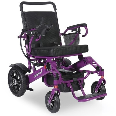 MobilityPlus+ RangerXL leichter Elektrorollstuhl lila | 160 kg Belastung, 4 mph