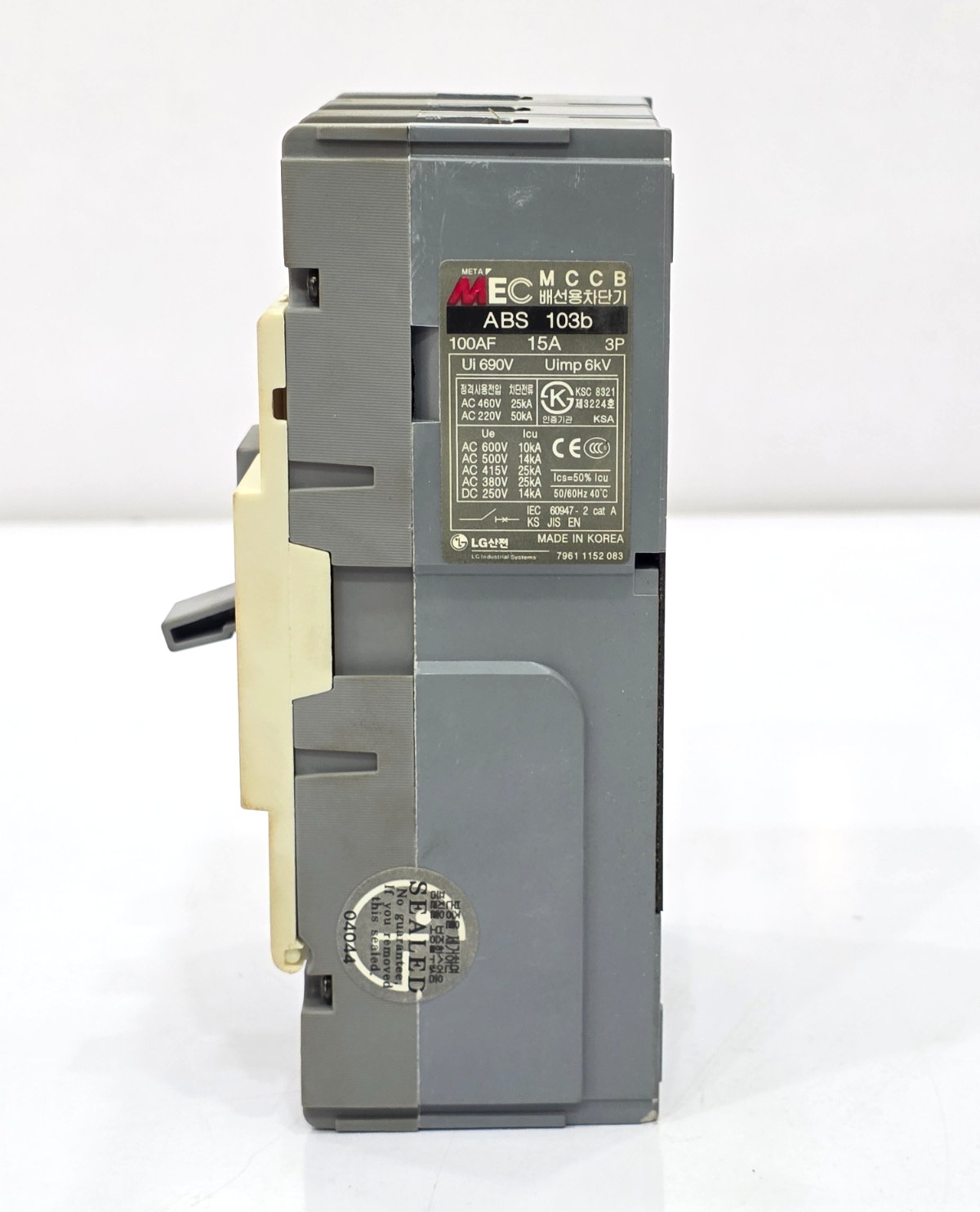 LG ABS 103B MOLDED CASE CIRCUIT BREAKER 15A