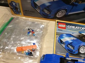 EUC LEGO 3 in 1 Creator #31070 Turbo Track Racer 664pcs F1 Formula 1 Lift Truck