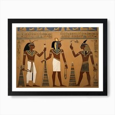 Egyptian Art Print Framed Wall Art Poster Canvas Print Picture