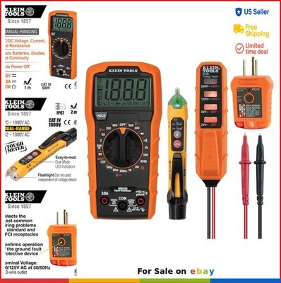 Digital Multimeter Electrical Test Kit 600V AC DC Voltage Tester Receptacle Test