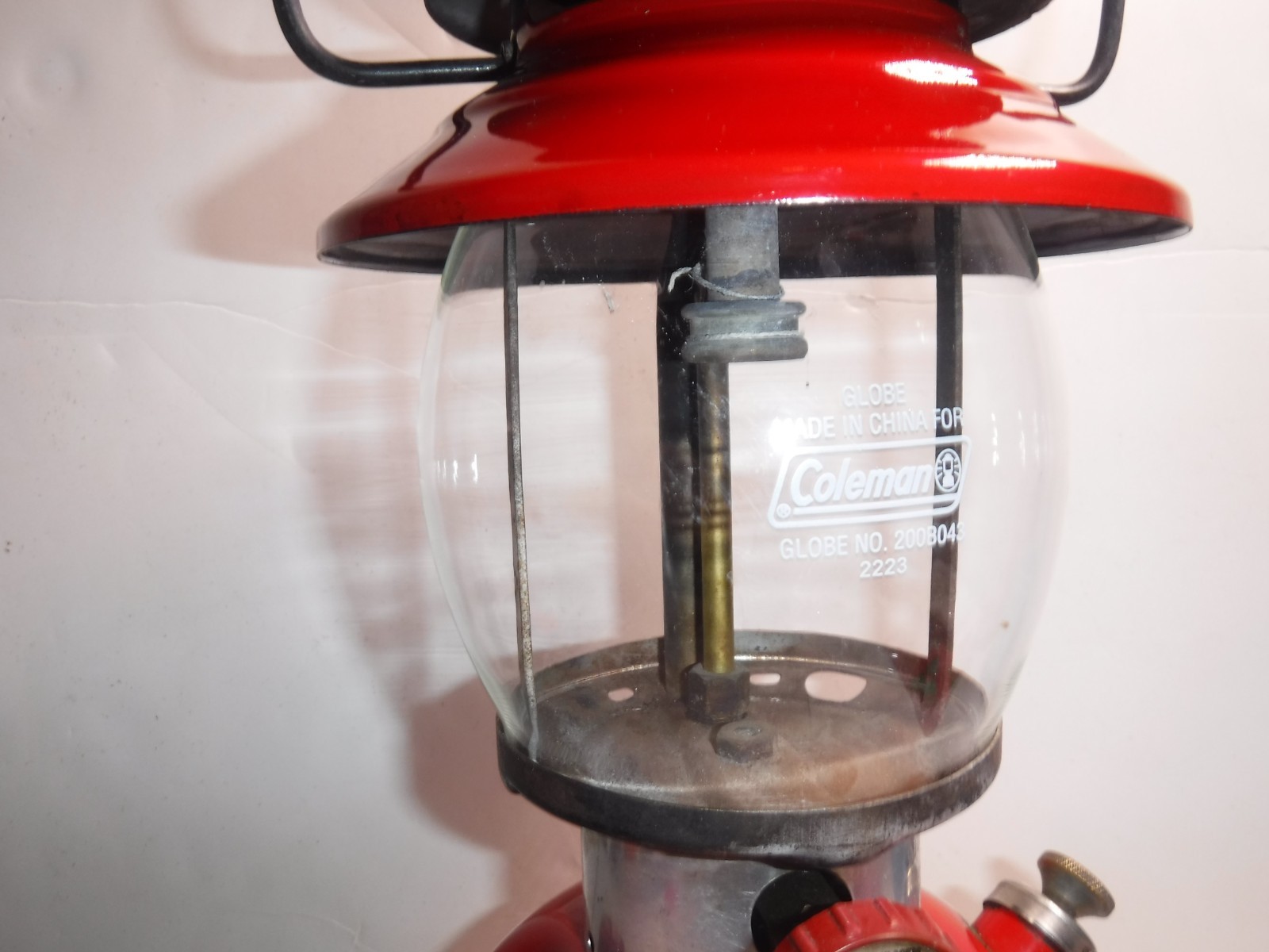 1955 Model 200A Red Coleman Gas Lantern “Sunshine of the Night”