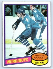 1980-81 Topps #67 Michel Goulet RC Creases Staining Quebec Nordiques