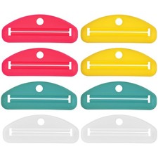 8Pcs Stainless Steel Toothpaste Tube Squeezer Portable Manual Extruder Tool f...
