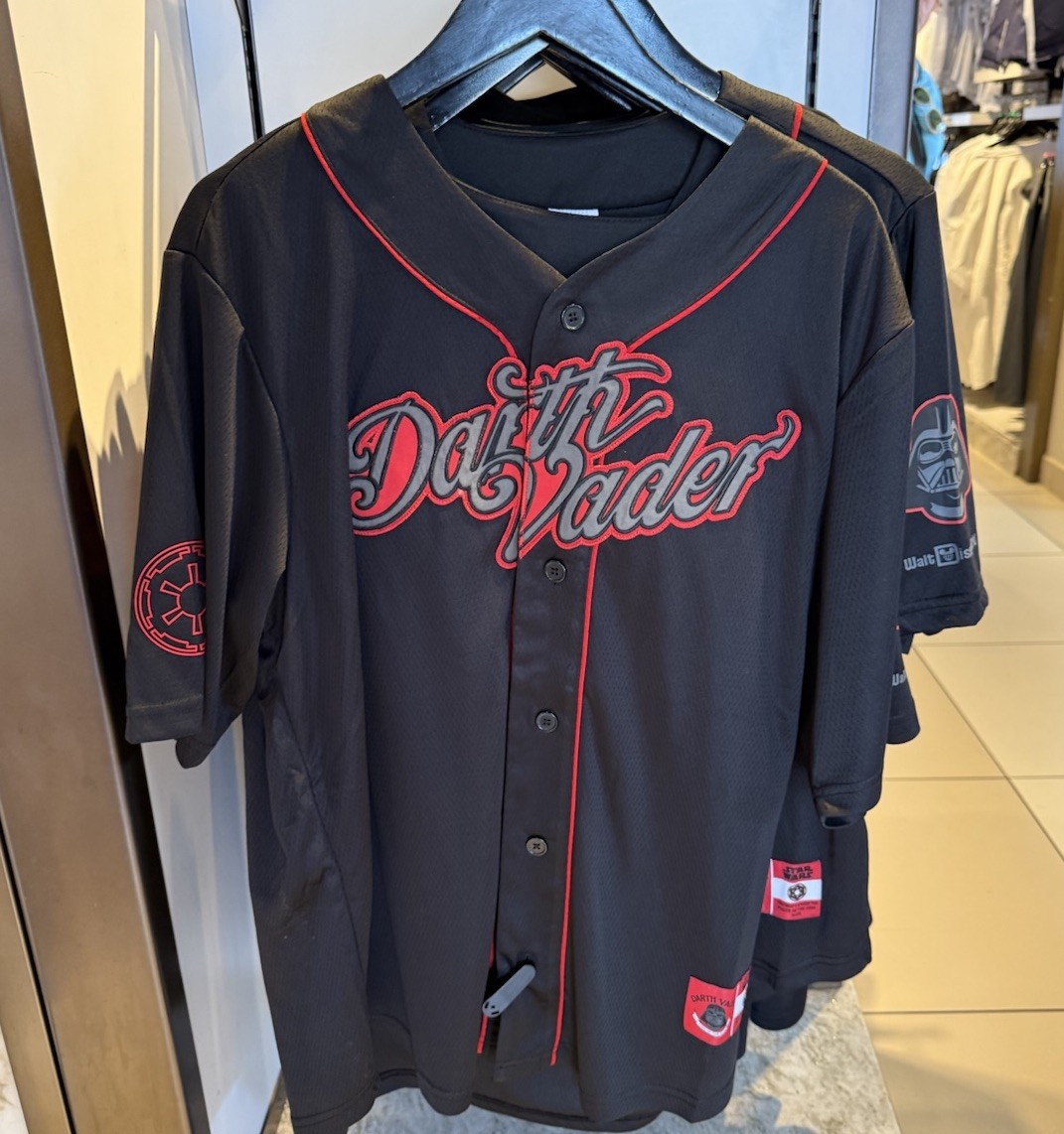 2025 WDW Disney Star Wars Darth Vader #77 Baseball Jersey XL New