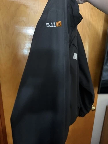 5.11 Tactical Jacket Mens 2XL Black 2 Layer Waterproof NASCAR Utility Workwear image 4