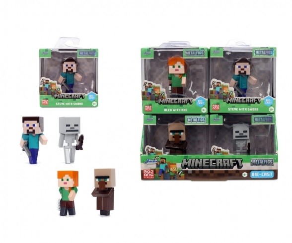Jadatoys 9385138300W04 - Minecraft Figures 2.5"", Wave 4 (12PCS) - New