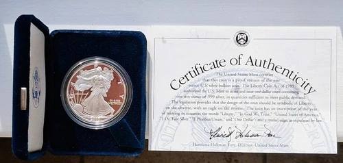 2003‑W American Silver Eagle Proof • 1 oz .999 Fine Silver • Box & COA • US Mint