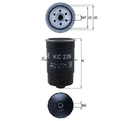 Kraftstofffilter FüR Hyundai Tucson JM 2.0 04 Bis 10 Knecht Neu Original-image