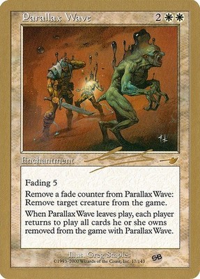 Parallax Wave (GOLD-BORDERED) ~ World Championship [ EX ] [ Magic MTG ]