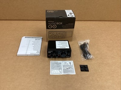 PreSonus AudioBox GO Compact 2x2 USB Audio Interface - Black(comes with USB/XLR)
