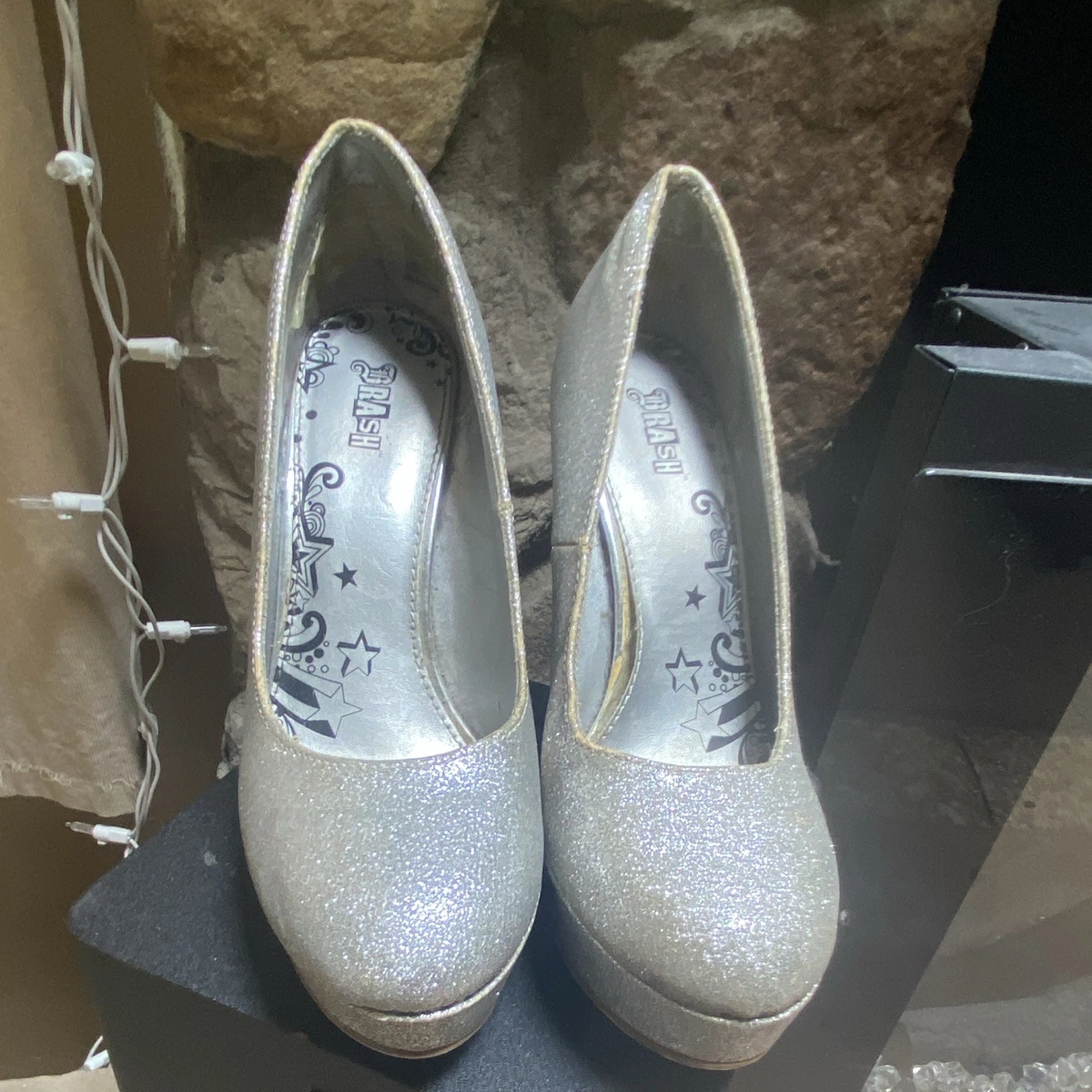 ladies silver dress pumps women silver dress shoes Jane Open-Toe Silver Formal Prom Shoes with Low Heels Silver / 5.5M-parroquiadesanalbertomagno.com