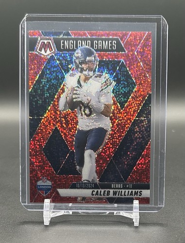 2025 Panini Mosaic International Games Caleb Williams #253 Red Sparkle Prizm SP