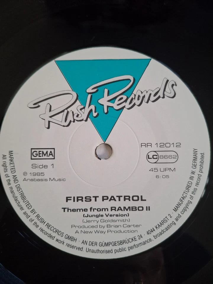 First Patrol – Theme From Rambo II , Vinyl 12 '' Maxi - Bild 3 von 4