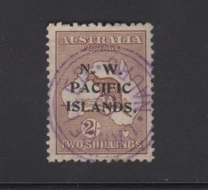 1919 North West Pacific Islands Sc# 35 USED in Nauru Cat $42.50