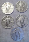 Liberty STanding Quarters: 5 Coins   Huckleberry  (2520-201)
