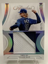 Shane Baz 3/25 ROOKIE Patch - 2022 Panini Flawless Patches #P-SB