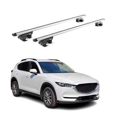 For Mazda CX-5 2017-2025 OMAC G006003 Gray Raised Roof Rails Cross Bars