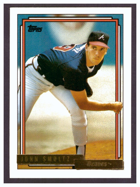 1992 Topps - John Smoltz #245 Gold - Atlanta Braves - Mint - Clean & Sharp