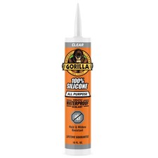 Waterproof Caulk Seal Silicone Sealant, 10oz Cartridge Pack of 1 - Clear Cau...