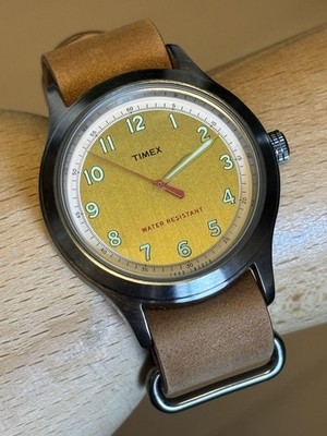 TIMEX Re-Issue Todd Snyder Limited Edition Military Leather Watch